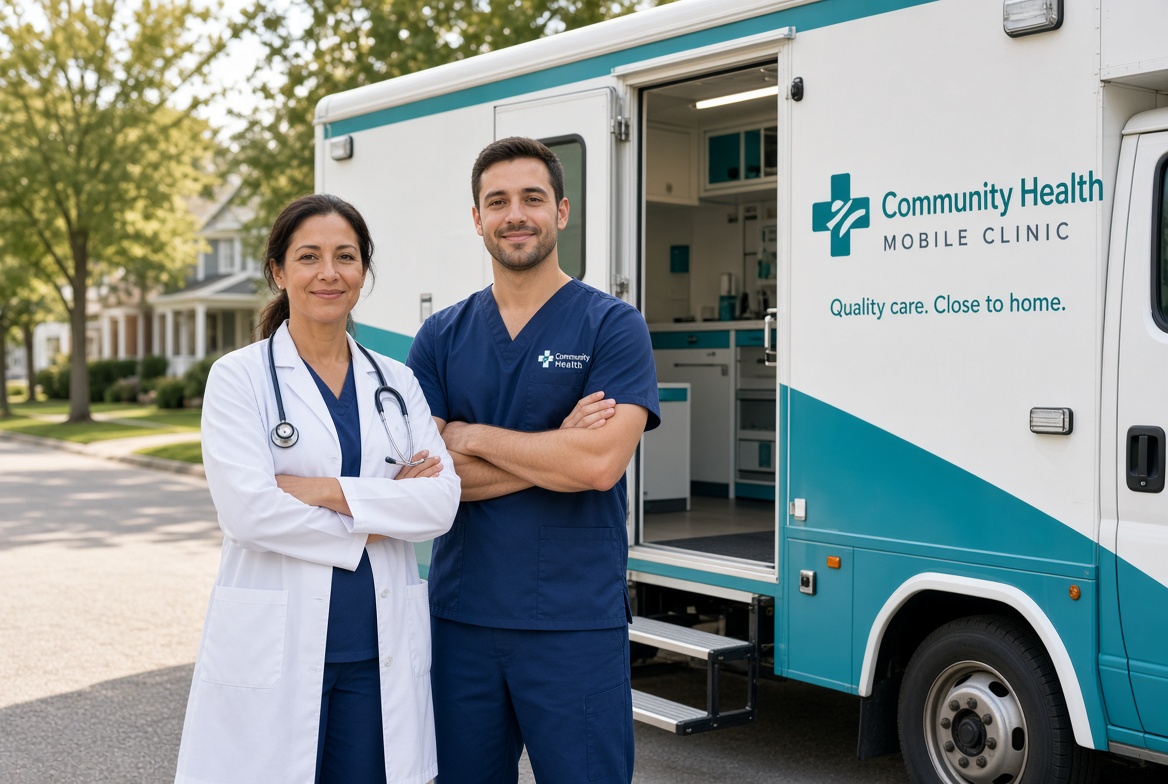 WYA two-person care team with mobile clinic
